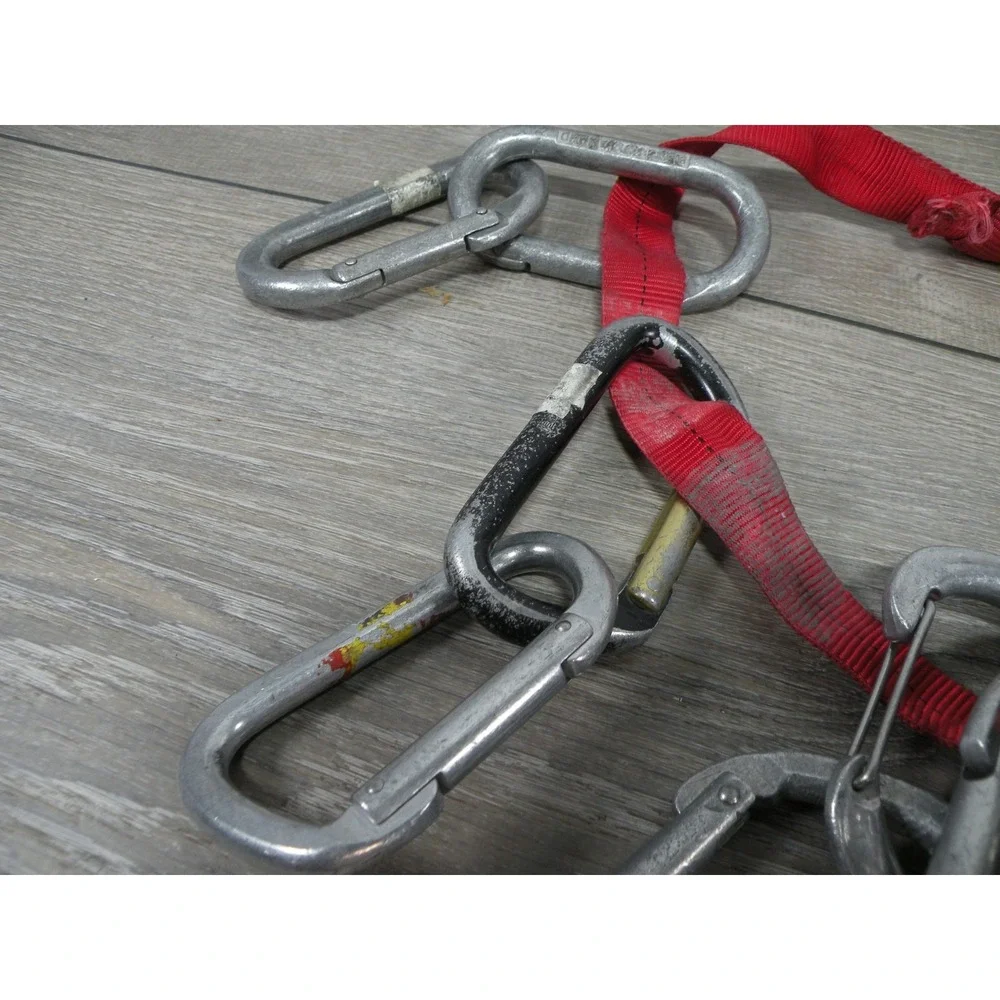 Lot of 16 Vintage Climbing Carabiners Mixed Black Diamond Kong D-Shape Screwgate